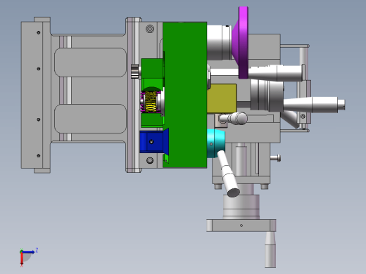 车床溜板箱装配图三维缩略图