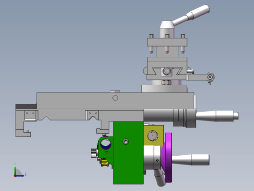 车床溜板箱装配图三维缩略图