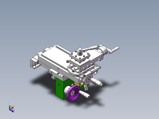 车床溜板箱装配图三维缩略图