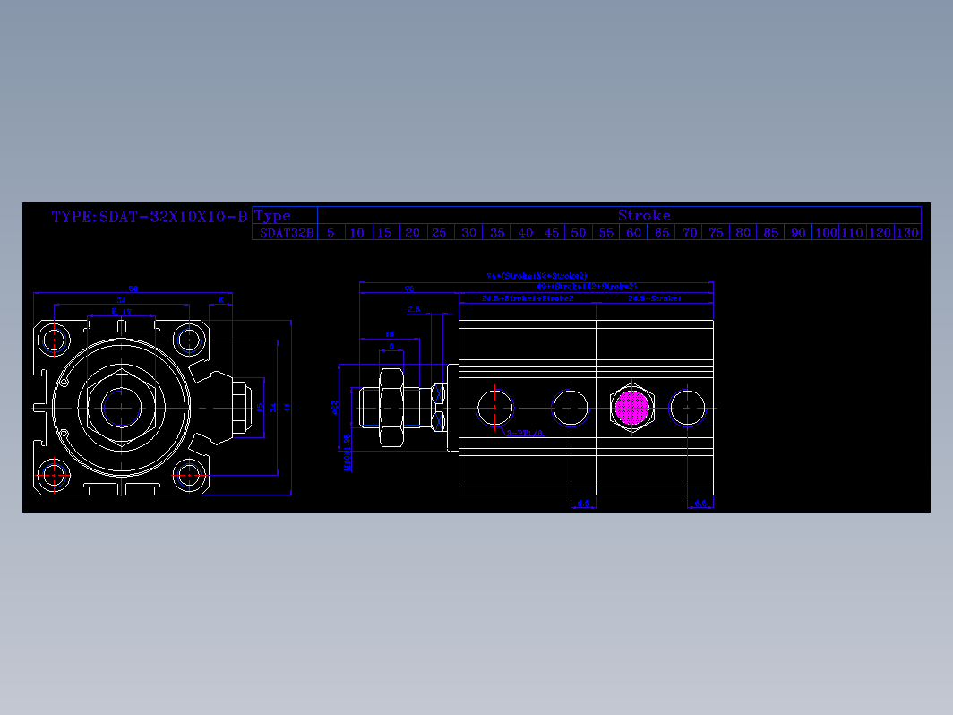 SDA气缸 83-SDAT-32-BZW