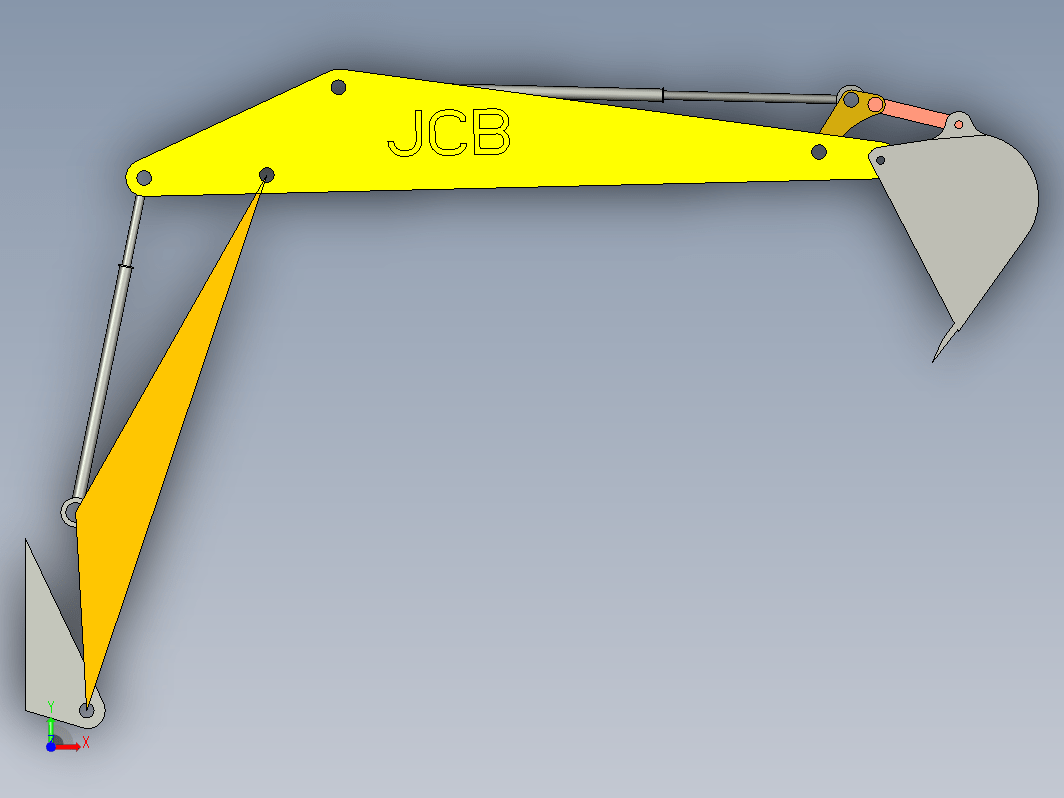 JCB-Mascotv4挖掘机挖斗臂