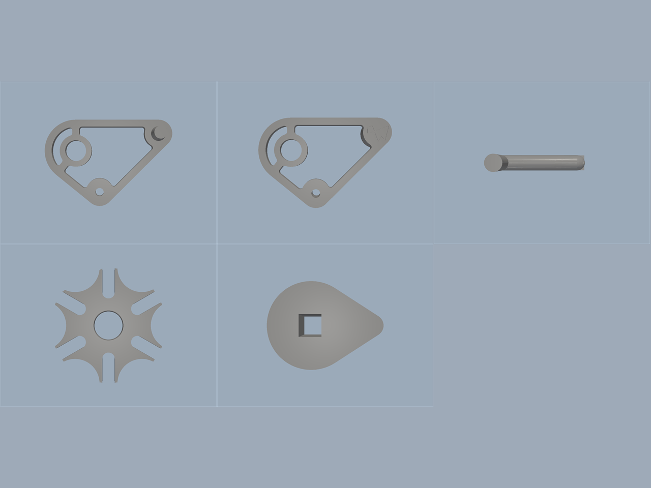 槽轮机构小玩具模型