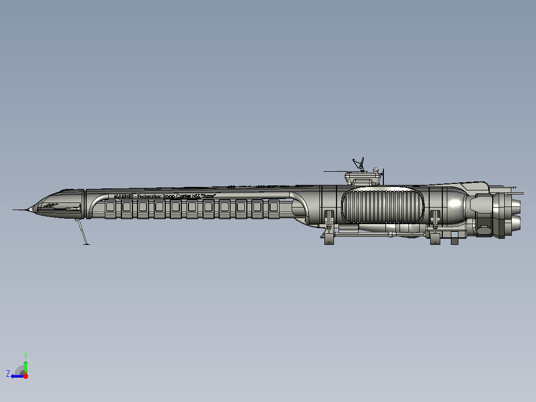 Tazer Mk2科幻宇宙飞船