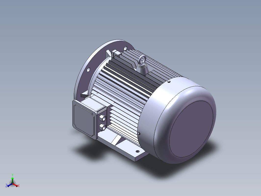 带底脚有凸缘电机[160M]