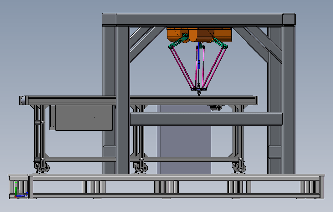 B06-并联机器人分拣工作站3D模型