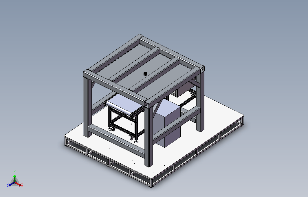 B06-并联机器人分拣工作站3D模型