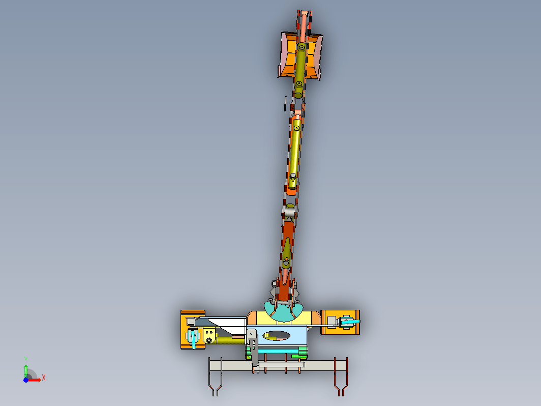 KUBOTA F1900 DIGGER 挖掘机臂结构