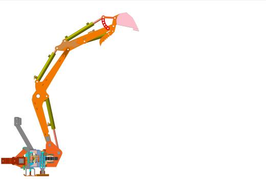 KUBOTA F1900 DIGGER 挖掘机臂结构缩略图