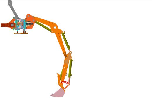KUBOTA F1900 DIGGER 挖掘机臂结构缩略图