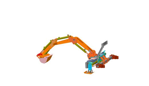 KUBOTA F1900 DIGGER 挖掘机臂结构缩略图