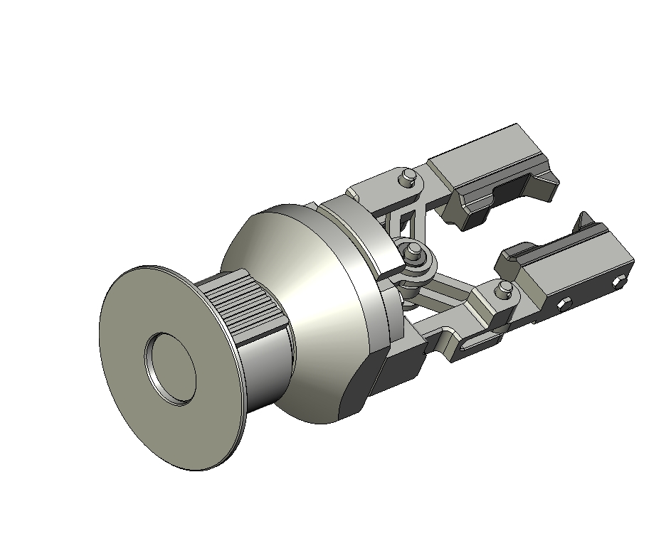 机械夹持机械手三维