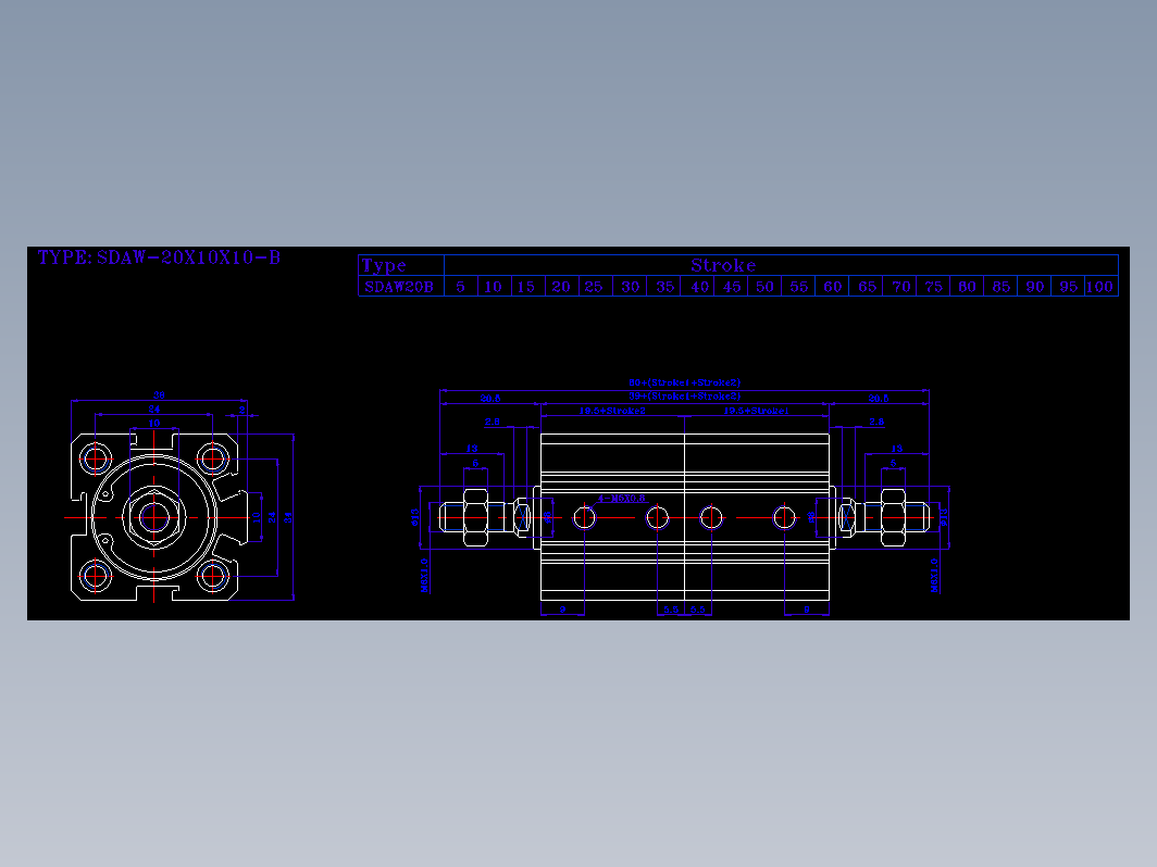 SDA气缸 83-SDAW-20-BZW