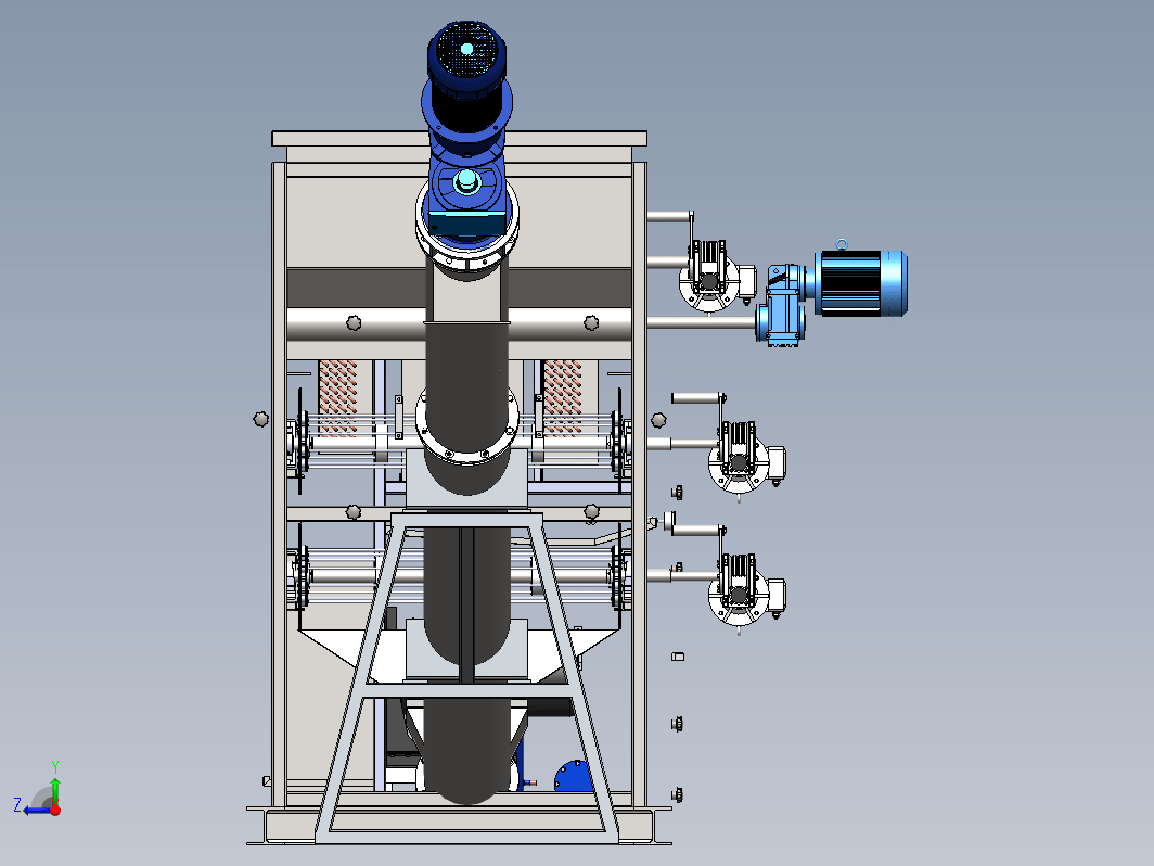 撬装式热泵污泥干化一体机3D+CAD