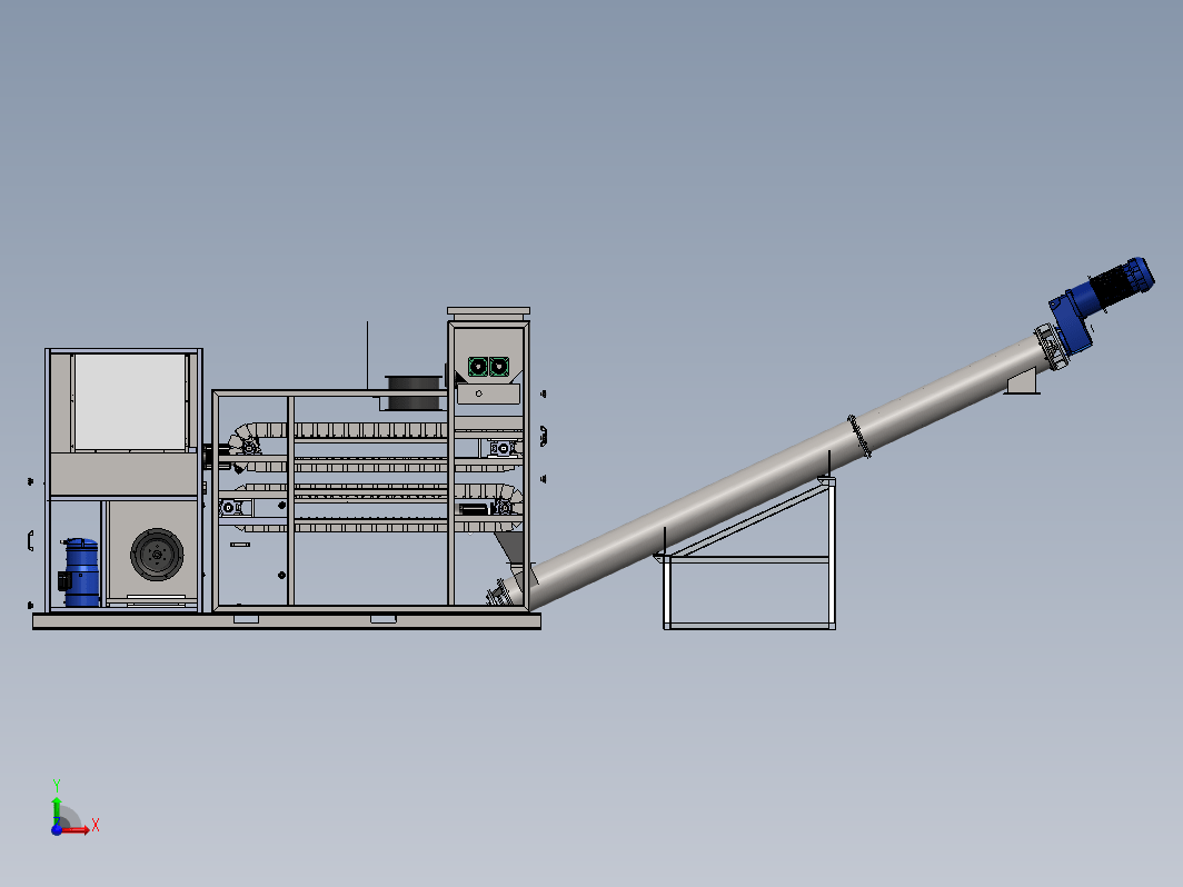 撬装式热泵污泥干化一体机3D+CAD