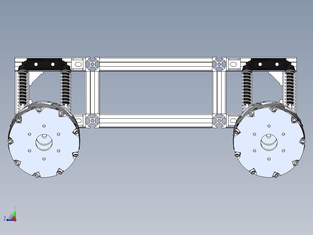 铝型材框架Mecanum麦克纳姆轮车
