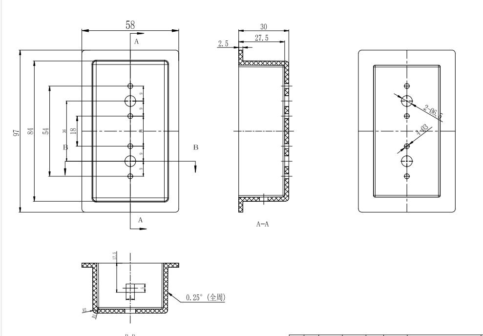 电位器盒注塑模具设计图纸-侧抽芯三维UGNX11.0无参+CAD+说明