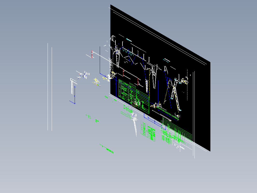 MH10t-18m葫芦门式起重机全套生产图纸