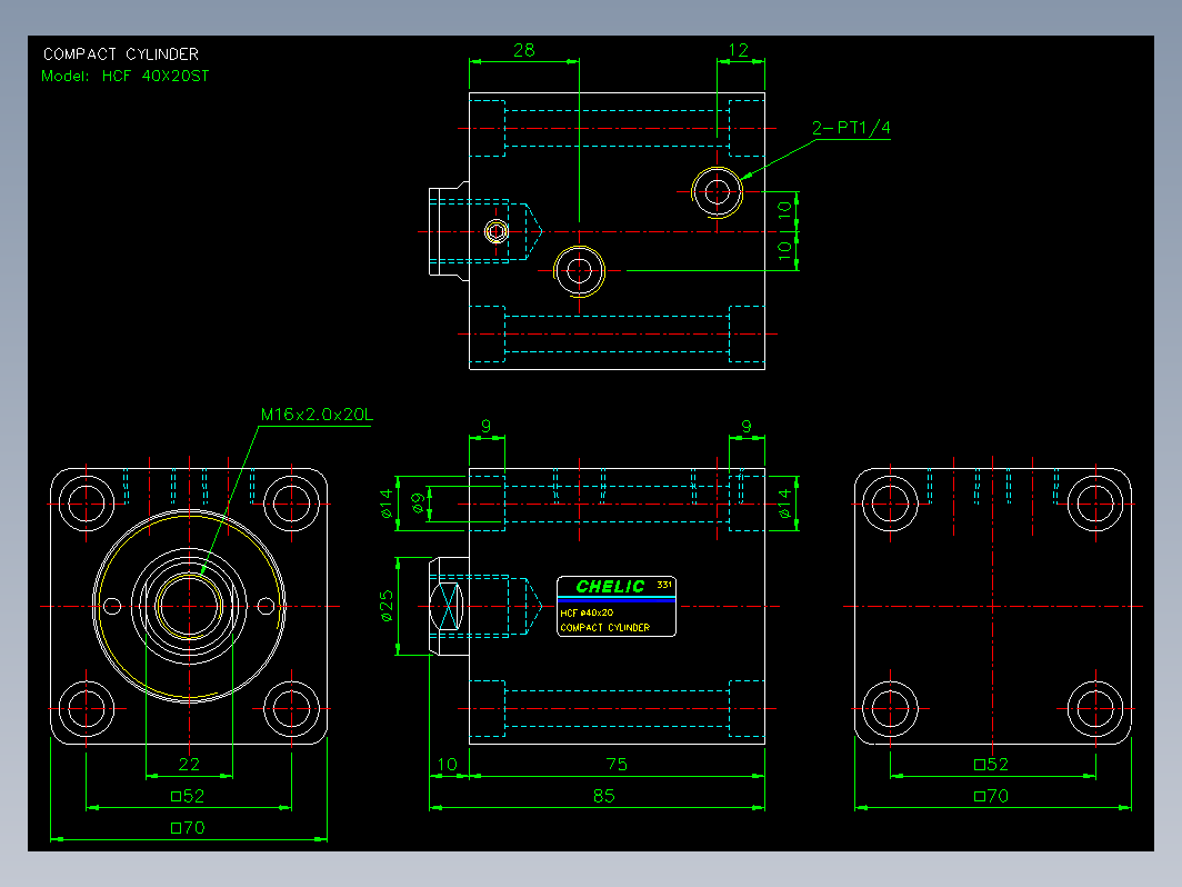 气缸 40x20