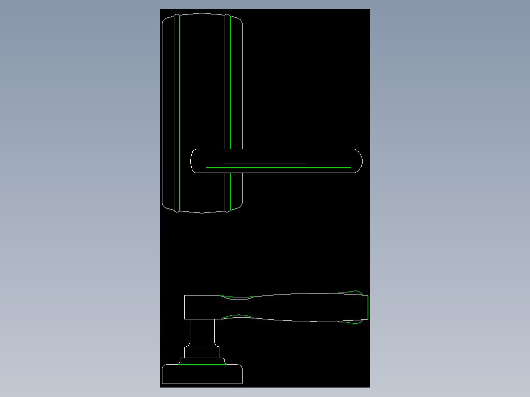 CAD建筑常用门锁大样图