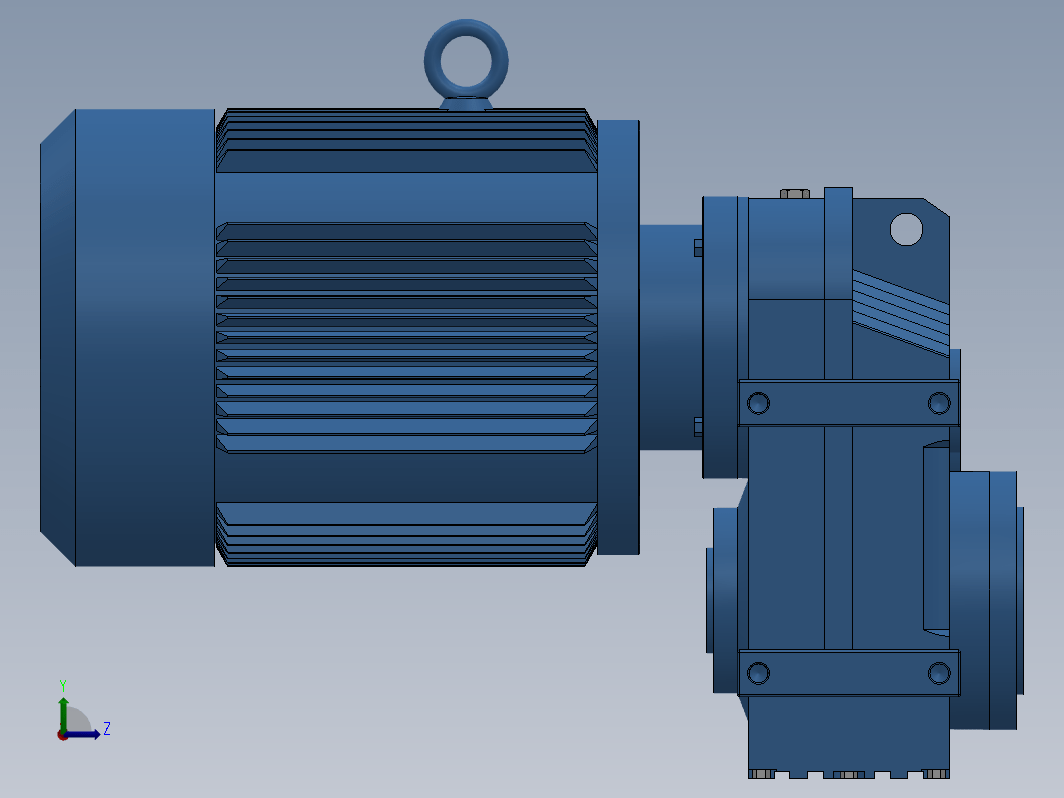 FAZ37 B14法兰空心轴安装平行轴-斜齿轮减速电机[FAZ37-20.57Y1.1-4P-M1-J1]