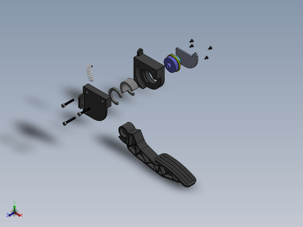 throttle pedal油门踏板结构