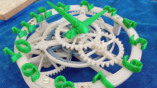 挂钟时钟3D打印图缩略图