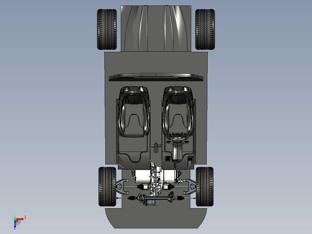 纯电动跑车模型（含悬架 刹车 电机等）Audi R8 E-Tron