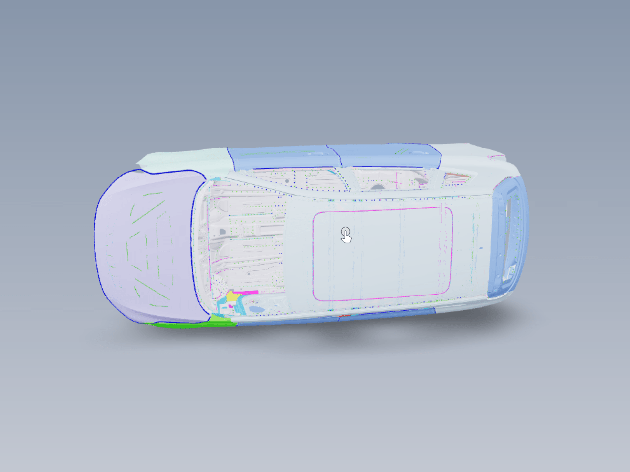 SUV-2-汽车白车身3D数模 焊接信息完善 汽车焊接工程师素材图纸