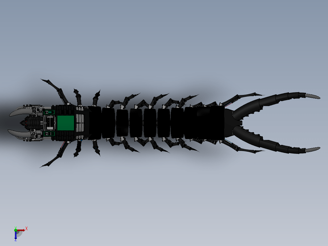 机械蜈蚣模型
