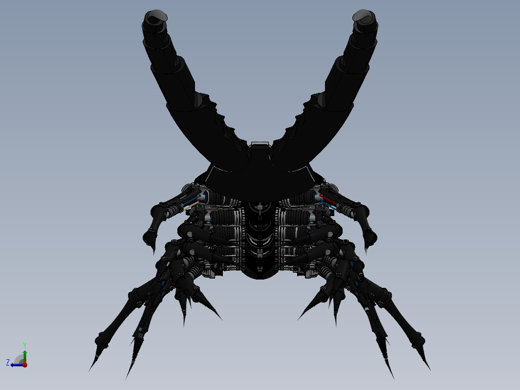 机械蜈蚣模型