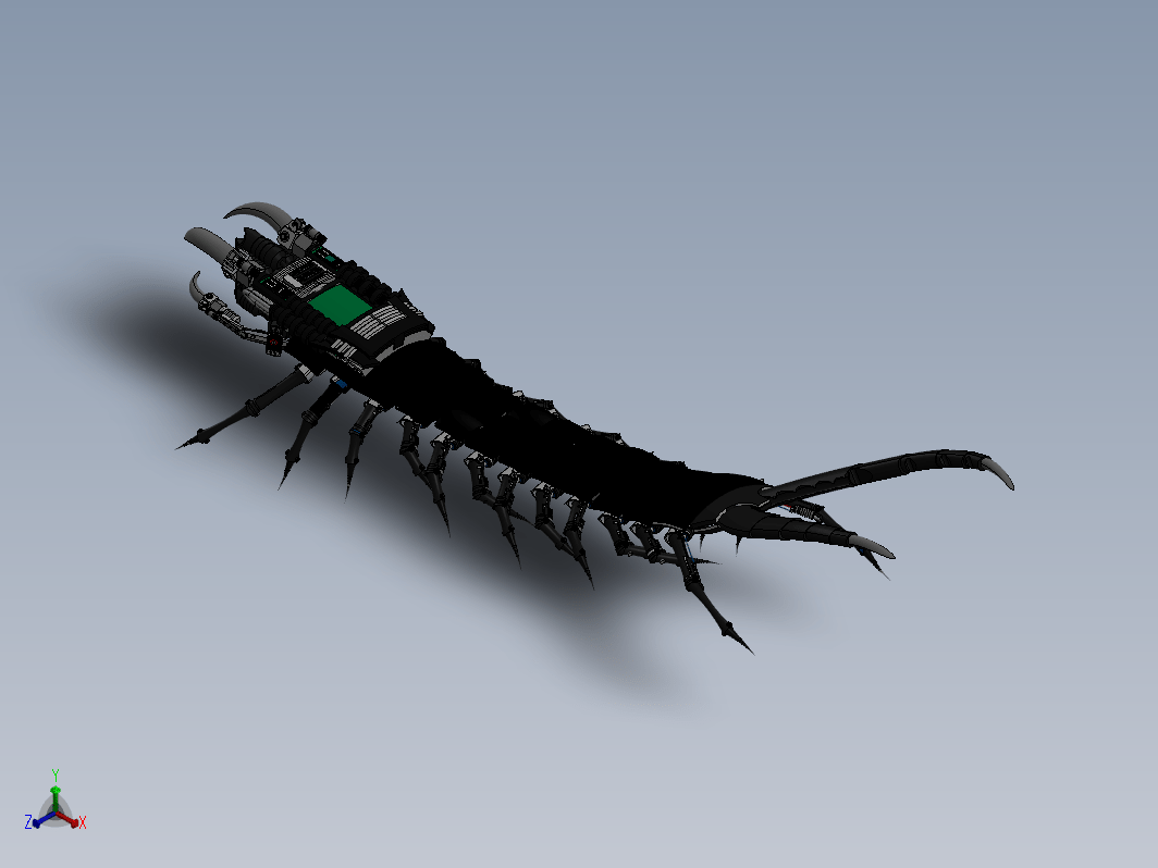 机械蜈蚣模型