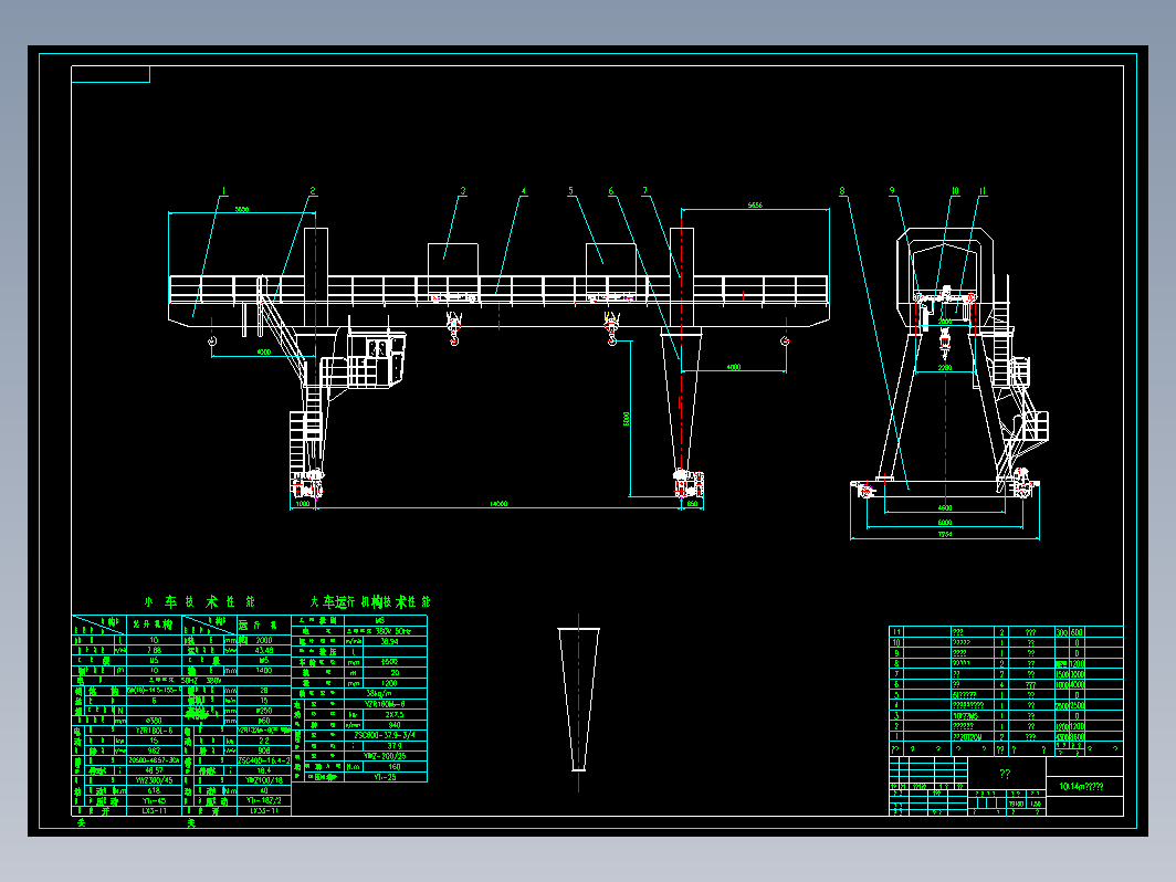 10t14m龙门起重机