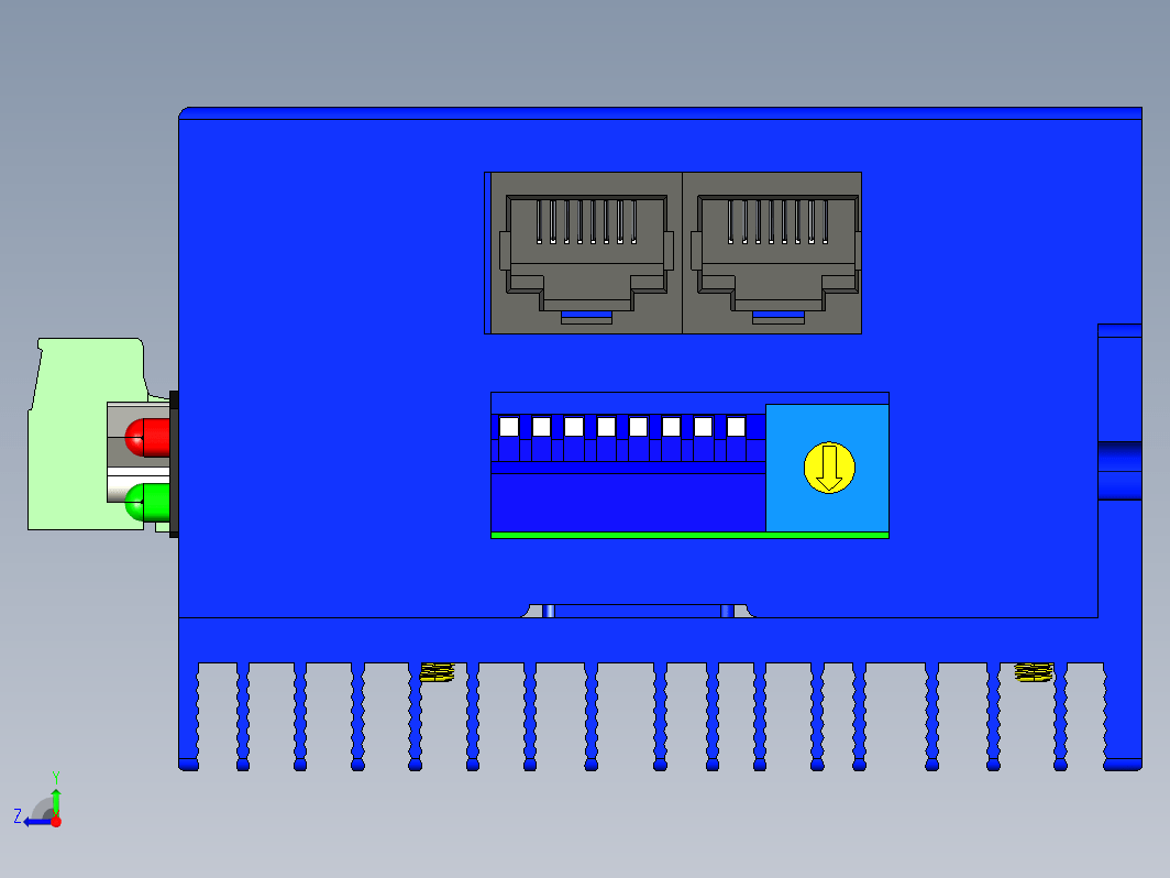 步进驱动器3D图2DM556-RC