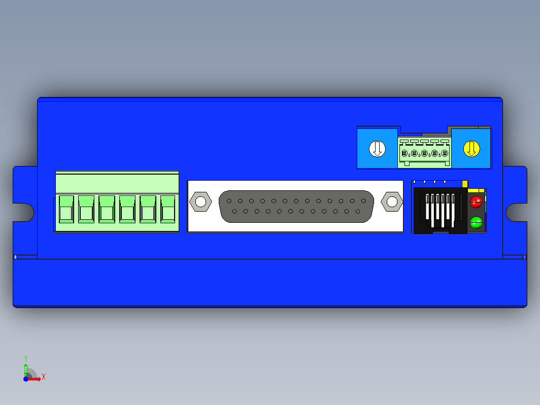 步进驱动器3D图2DM556-RC