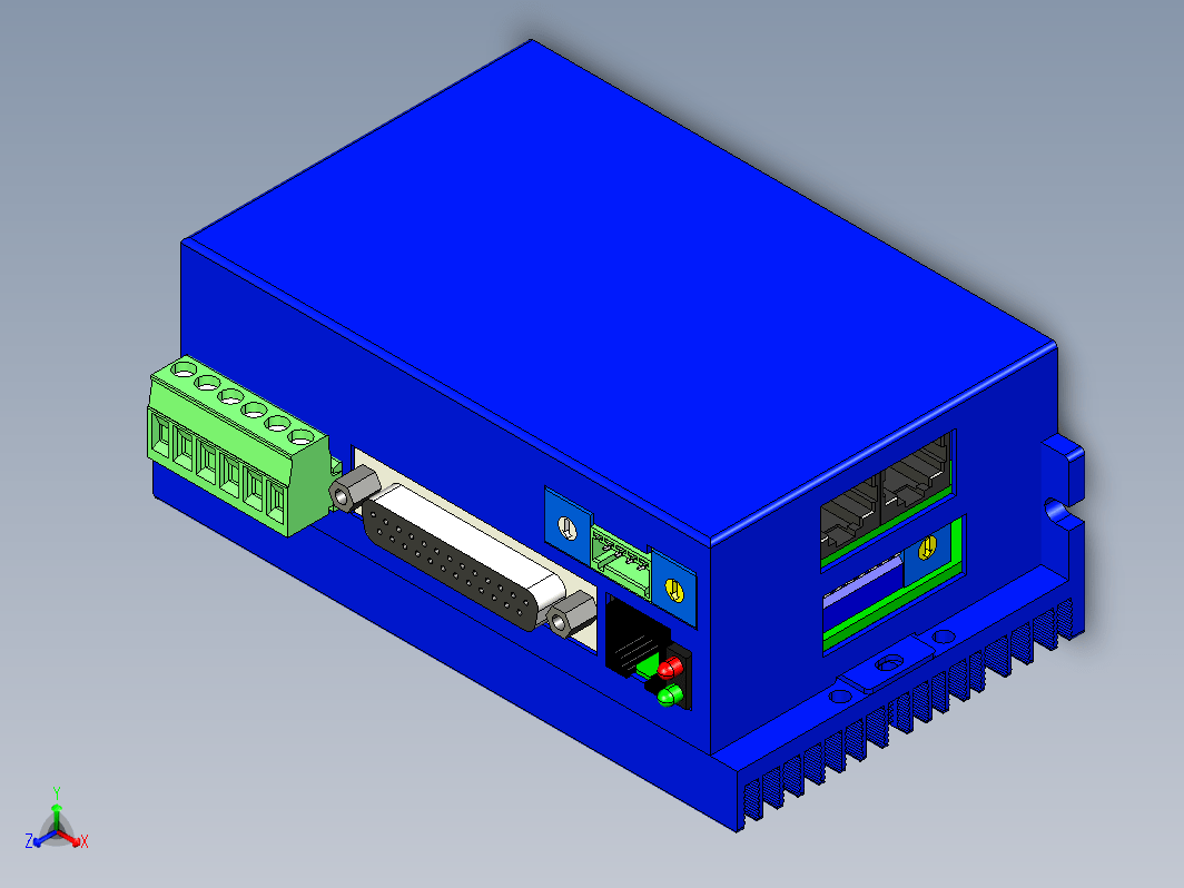 步进驱动器3D图2DM556-RC