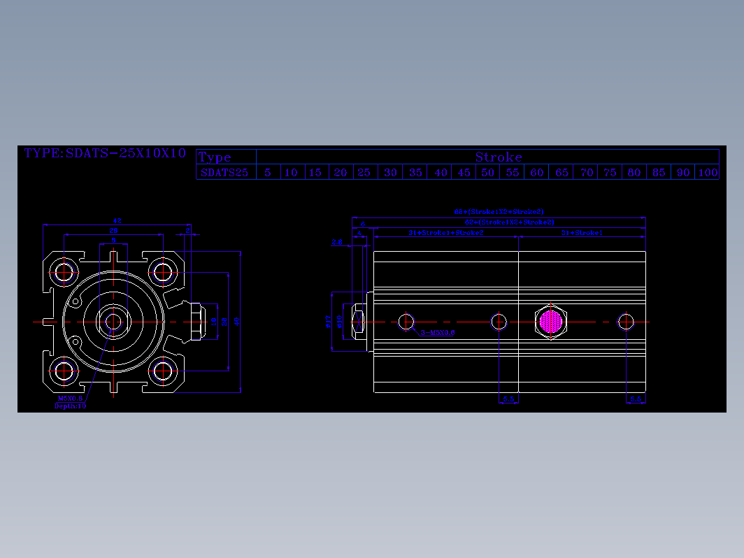 SDA气缸 83-SDAT-25-SN