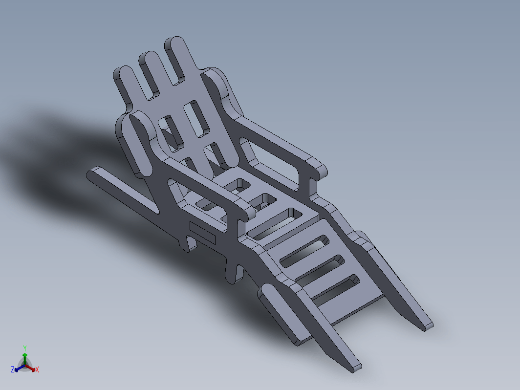 草坪躺椅玩具拼装模型 3mm Lawn Chair