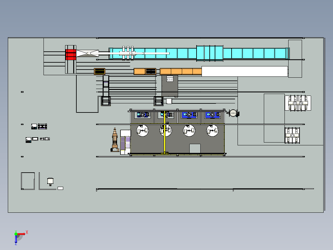 耐火砖生产线布置区3D数模