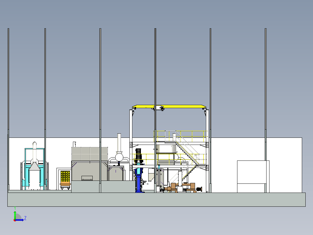 耐火砖生产线布置区3D数模