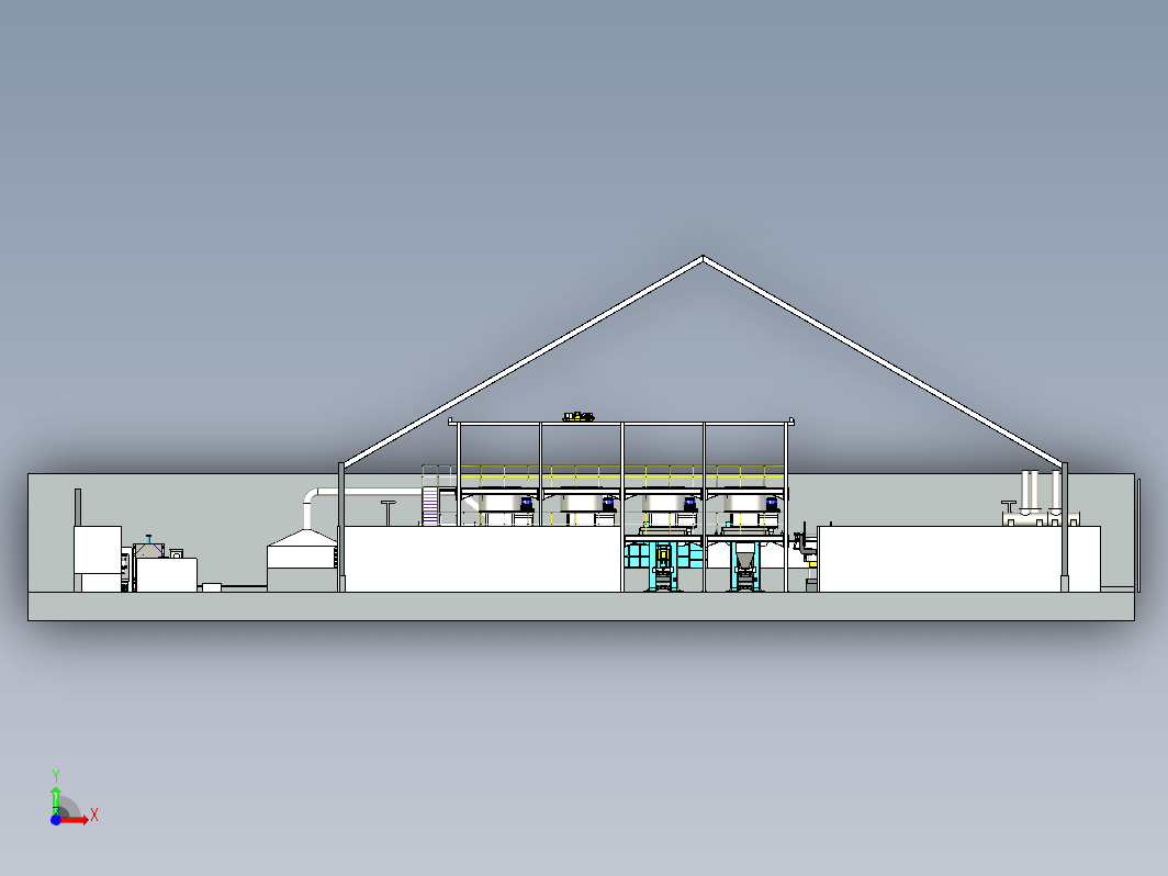 耐火砖生产线布置区3D数模