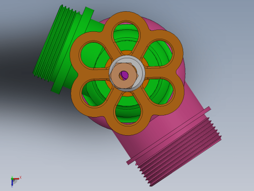 vana 1阀门结构3D图纸 Solidworks设计 附工程图缩略图