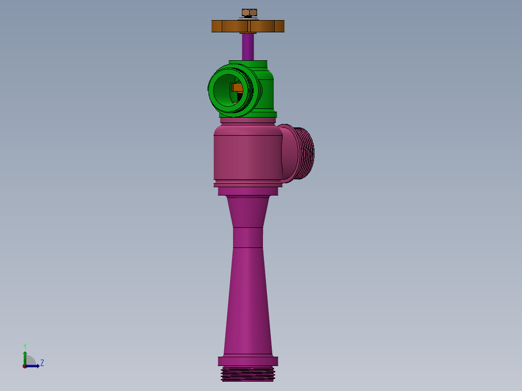 vana 1阀门结构3D图纸 Solidworks设计 附工程图