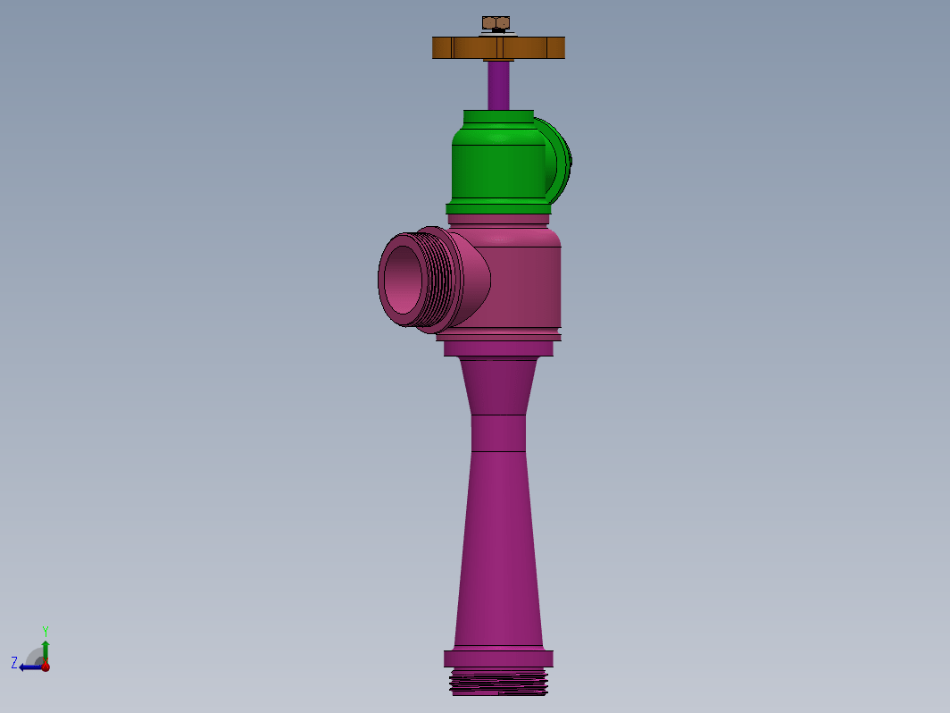 vana 1阀门结构3D图纸 Solidworks设计 附工程图