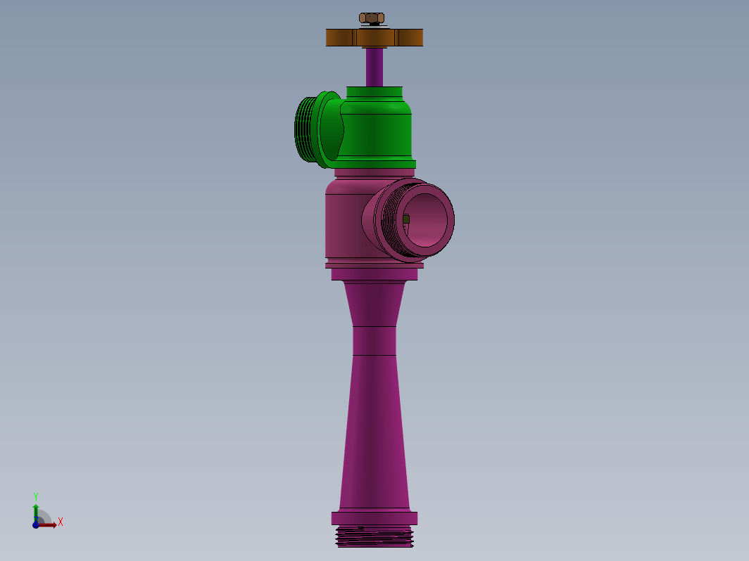 vana 1阀门结构3D图纸 Solidworks设计 附工程图