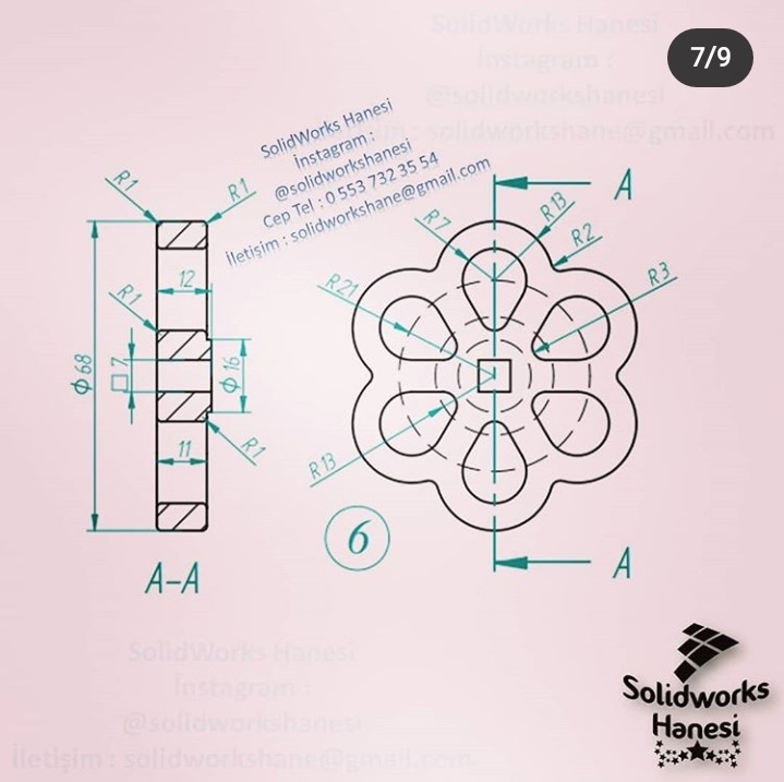 vana 1阀门结构3D图纸 Solidworks设计 附工程图