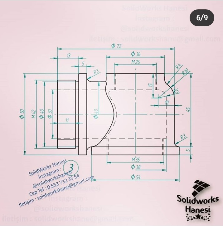 vana 1阀门结构3D图纸 Solidworks设计 附工程图