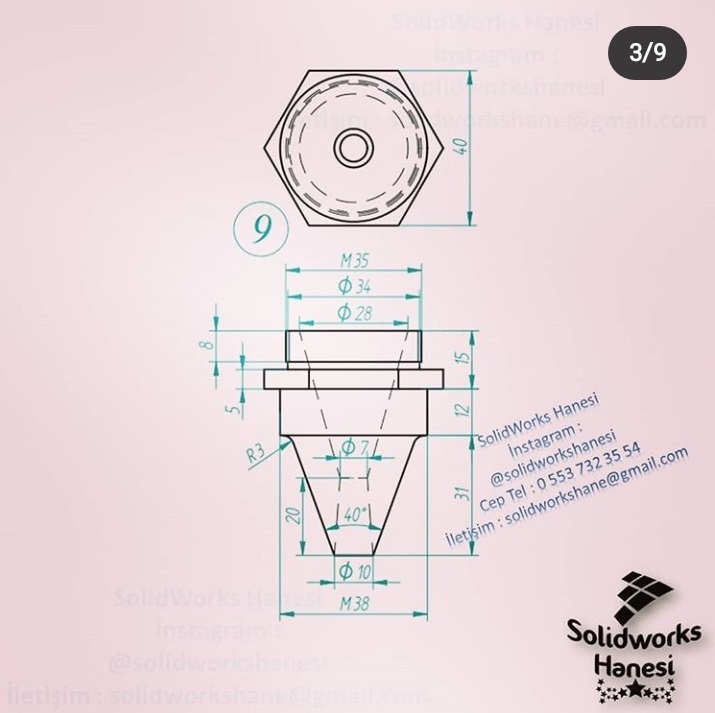 vana 1阀门结构3D图纸 Solidworks设计 附工程图