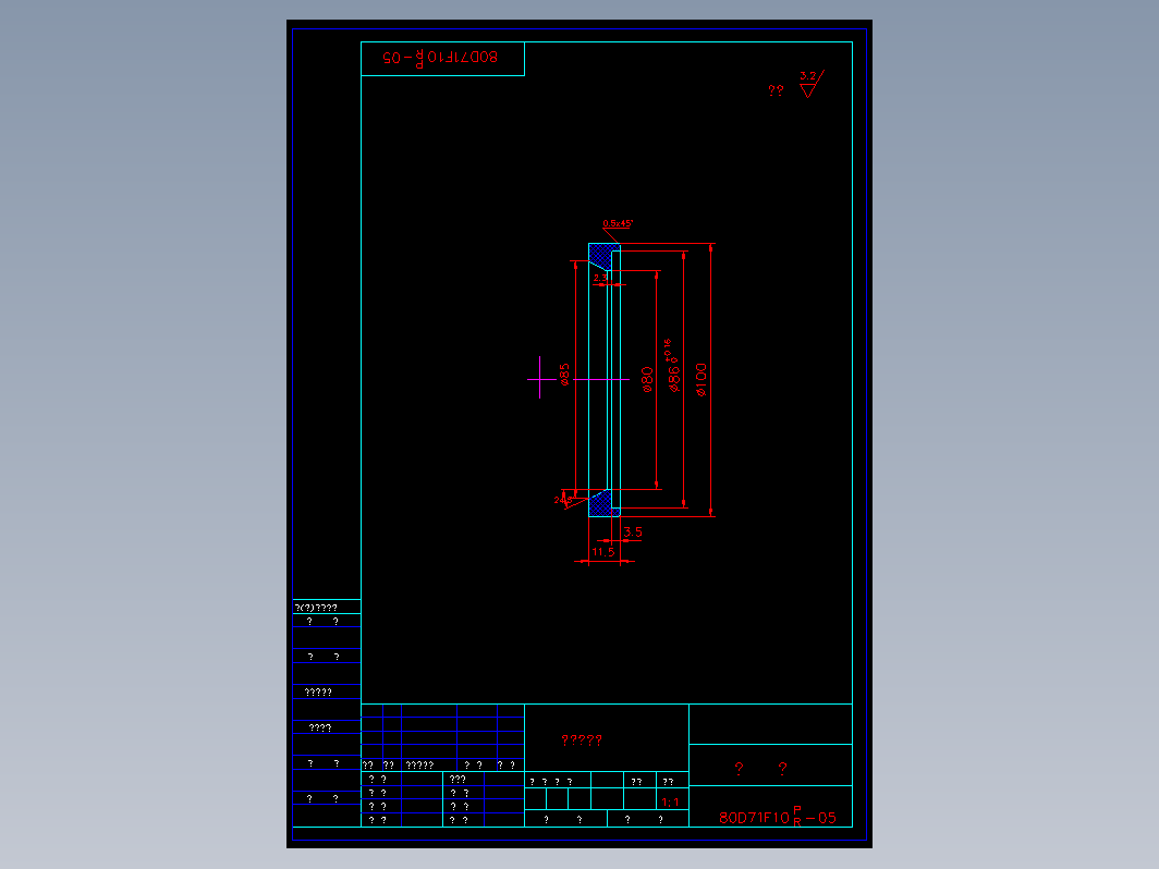 DN80 蝶阀 80df05