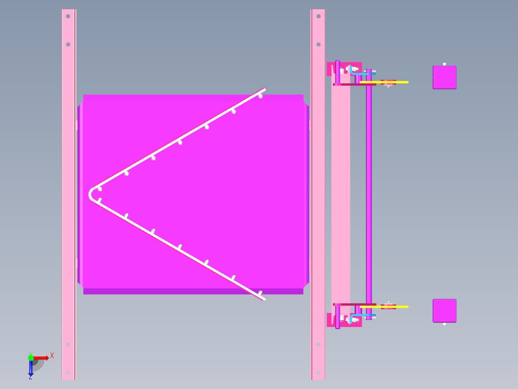 手动双侧犁式卸料器