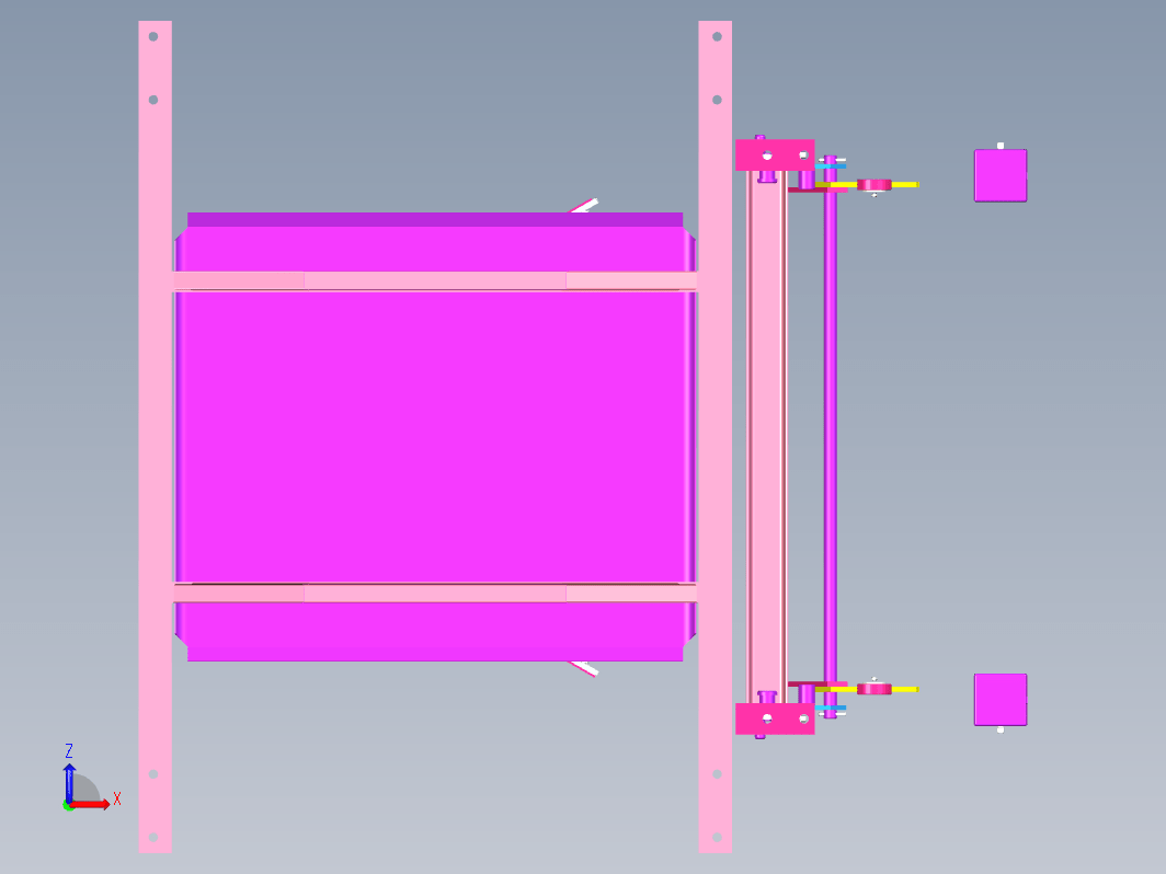 手动双侧犁式卸料器